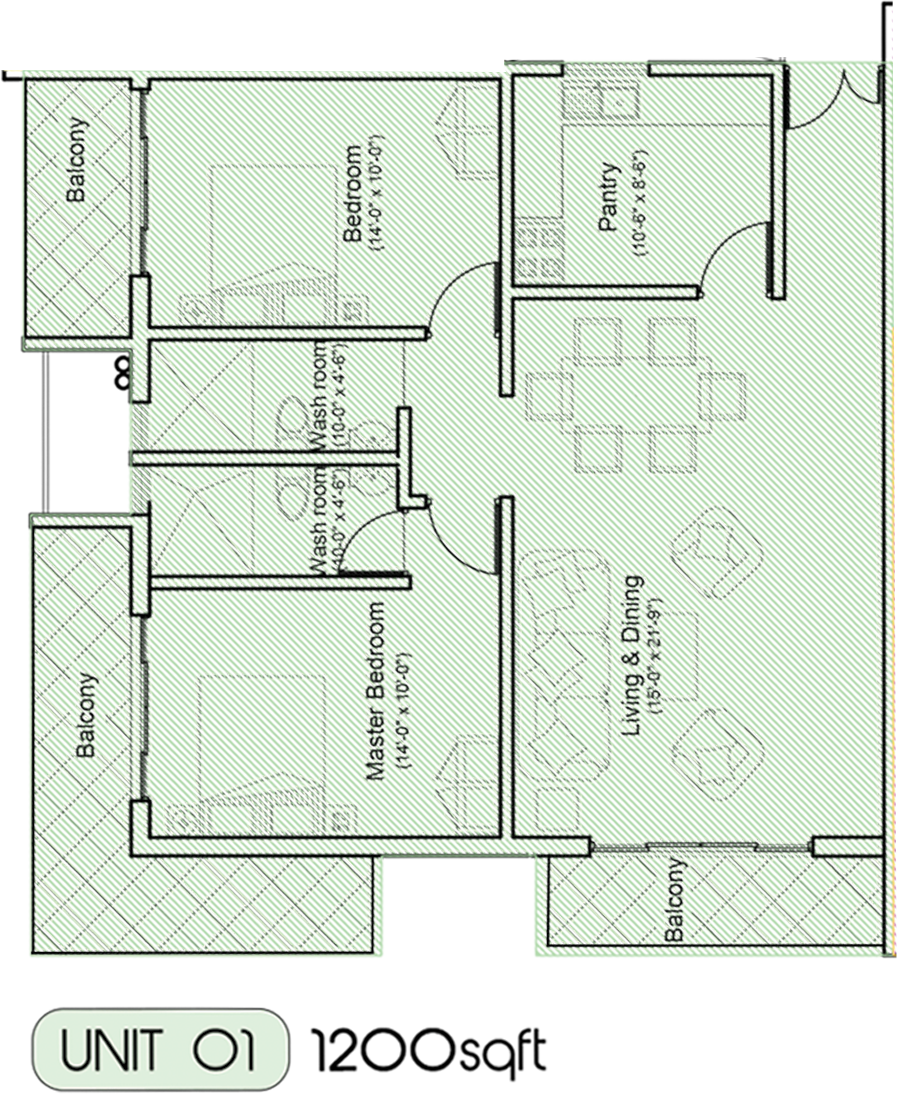 The Finest Residences unit layout